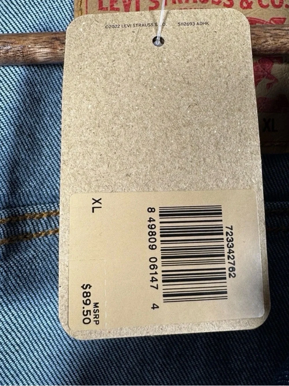 Levi’s Denim Trucker Jacket XL Men’s Blue Jean Coat NWT Red Tab Standard - Picture 6 of 8